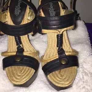 Black and brown platform clogs!